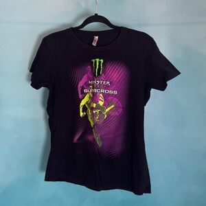 Next Level Apparel Black Crewneck Graphic Tee